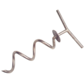 allpa RVS Spiraalvormige meerpen, L=340mm, Ã75mm (materiaal Ã12mm)