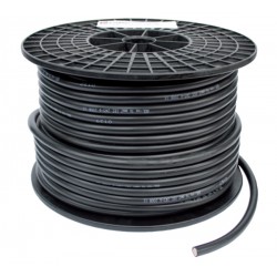 Dubbel geÃ¯soleerde kabel zwart 25  mmÂ²
