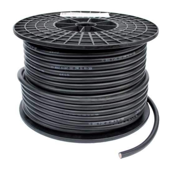 Dubbel geÃ¯soleerde kabel zwart 50  mmÂ²
