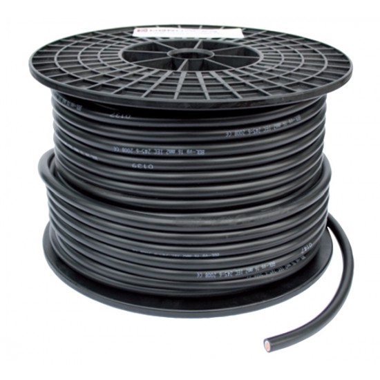 Dubbel geÃ¯soleerde kabel zwart 95  mmÂ²