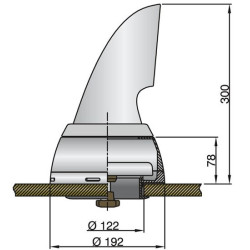 Doradebox RVS voor luchthapper D100mm