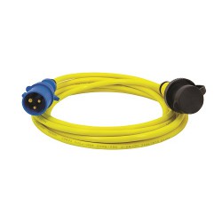 CEE walstroom kabel 5 meter 16A IP44 H07BQ-F 3G 2,50mm2 PUR