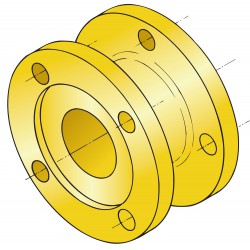 Adapterflens voor volvo ms2l