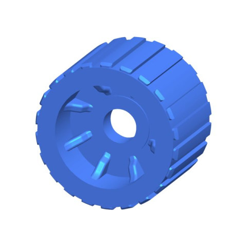 Geleiderol PU L70mm Ã110mm as 22.5mm