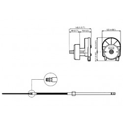 M58 stuurkabel 3.97 m