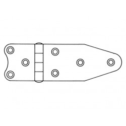 SCHARNIER RVS 75X40X2 MM