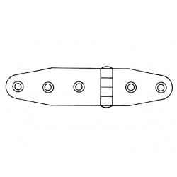 SCHARNIER RVS 101X27,5X2 MM