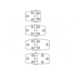 SCHARNIER RVS 54,5X38,5X2 MM