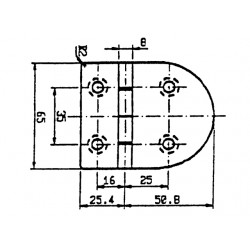 SCHARNIER 76,2X65 90 GR