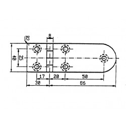 SCHARNIER 116X40 90 GR