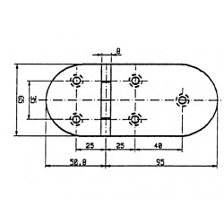 SCHARNIER 145,8X65 90 GR