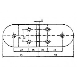 SCHARNIER 190X65 90 GR