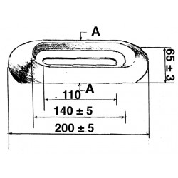 ANODE ZINK OPSCHROEFBAAR 1,20KG