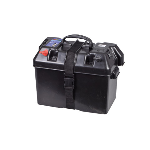 ACCUBAK MET QUICKFIT AANLSUITING MAX 60A & 2X12V EN ACCUTESTER