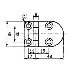 SCHARNIER 57X40 90 GR