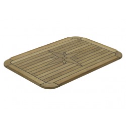 TAFELBLAD TEAK 'CLASSIC SOFT' 51X75CM