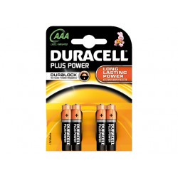 DURACELL PLUS MN2400, AAA, 4-PACK