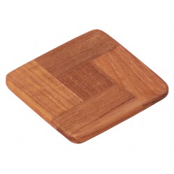 ONDERZETTER TEAK 'COASTER' (SET 4 STUKS)