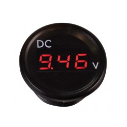 VOLTMETER ZWART 2.5-30V MET FLUSH FRAME (DRAAD)