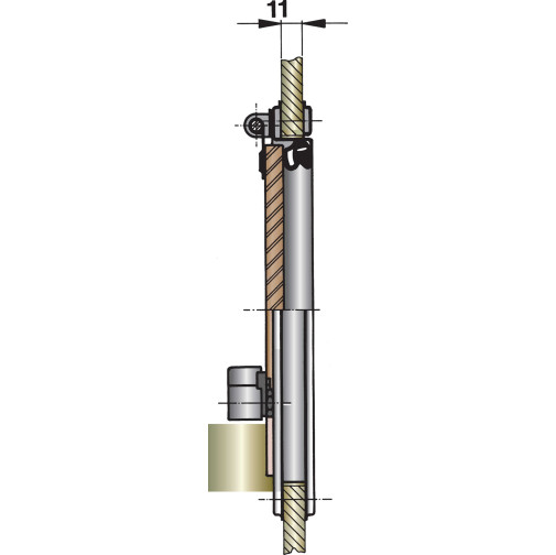 Patrijspoort PQ51+ hor D 125 mm RVS smoke acrylaat