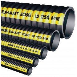 Meter uitlaatslang rubber, D 203mm rol 12m