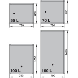Flex.vuilwatertank 100l.incl.nippelset