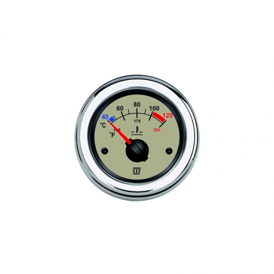 Water temp. meter creme 12-24 V (40-120Â°C)