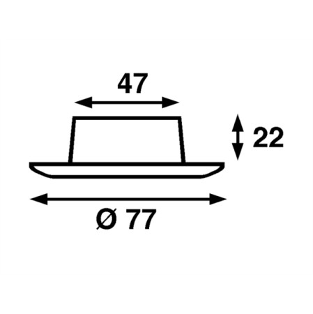 BÃtsystem Nova LED Chroom, 8-30V-2W