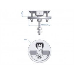 Rvs Schoot, Recht, 55-90mm