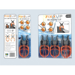 Fixclip grijs 2-pack