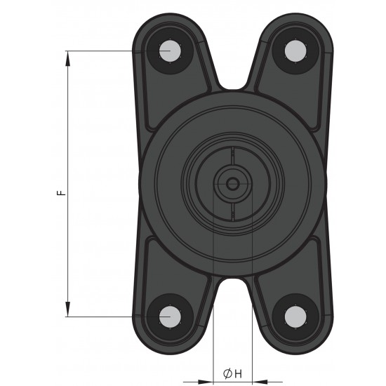 Vetus drive type 6 As 70, homokineet 30, 6''