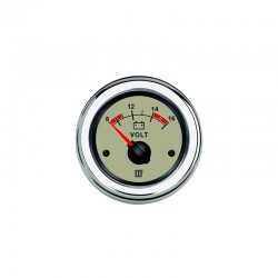 Voltmeter creme 12 V