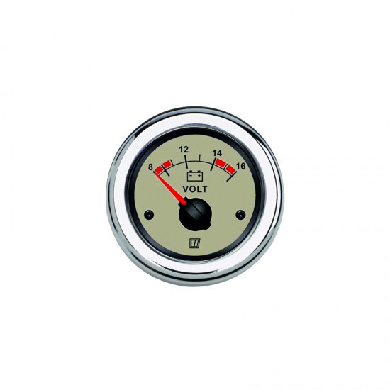 Voltmeter creme 12 V