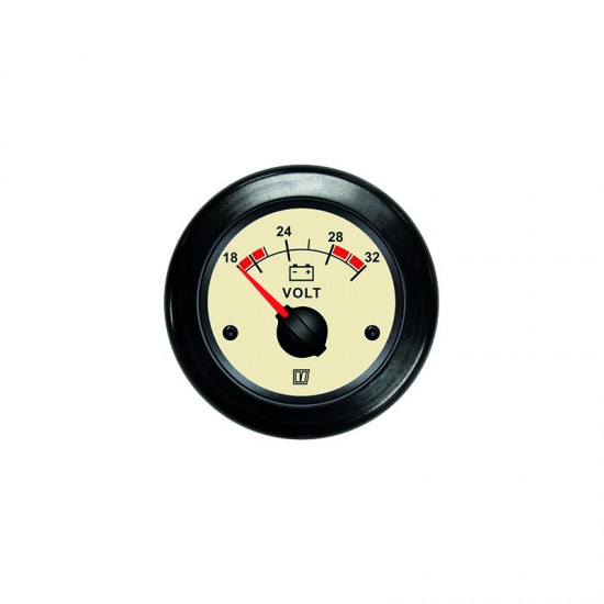 Voltmeter creme 24 V