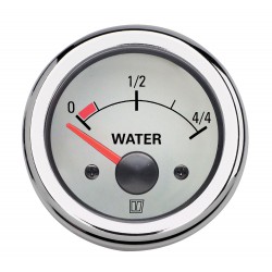 Waterniveaumeter wit 12V diameter 52mm