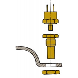 Sensor uitlaatalarm tbv demper MF-MV-LSG-LSS-MGS-MGL