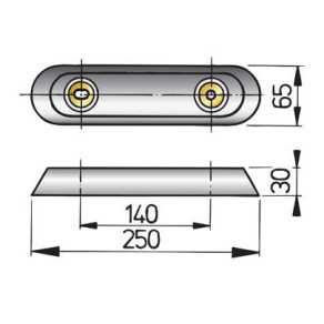 Huid anode type 25 Zink
