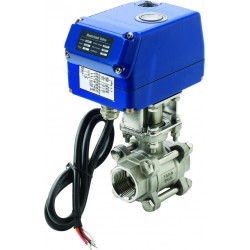 Motorized ball valve 12VDC 40Nm SS316 1-2''
