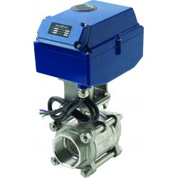 Motorized ball valve 24VDC 220Nm SS316 2''