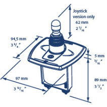 Boegschroefpaneel elektr. schakelaar, metaal