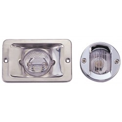 allpa LED-Heklicht, rond, 8-30V - 1W, 135Âº, LED 1x 1W, RVS huis met heldere lens