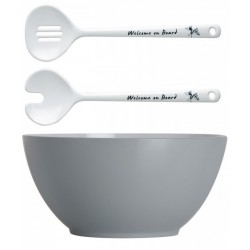 27008 - Welcome Salad Bowl + Serve Cutlery - 6 u.