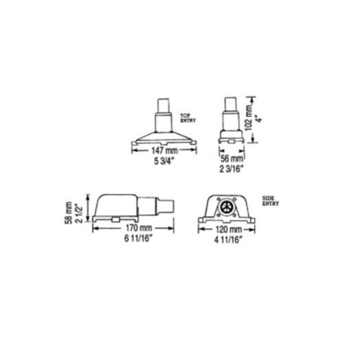 N.L.A. ZUIGKORF VLAKKE BILGE WHALE SB4222