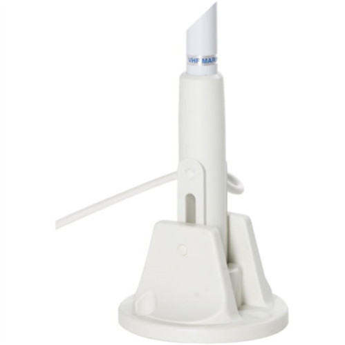 ANTENNE VHF WIT 1,5M KLAP VOET KS22-BS