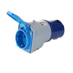 Adapter CEE naar Schuko 16A