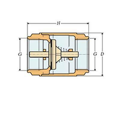 Hollex Veerbelaste terugslagklep 3-8