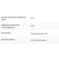 Filter koelwater slangaansluiting 38,1mm