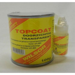 Wilsor Topcoat Transparant Set 100 gr.