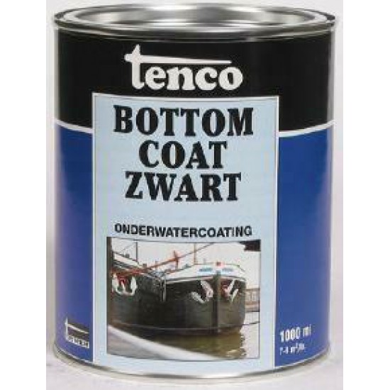Tenco bottomcoat 2.5 lt zwart
