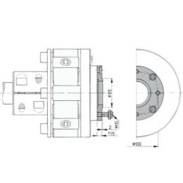 Type Bullflex 12 voor asdiameter D 35 mm